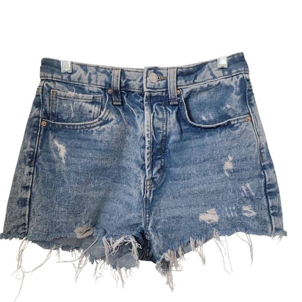 Wild Fable Size 2 "Highest Rise Cutoff Shorts" Distressed Denim, Gently Used
